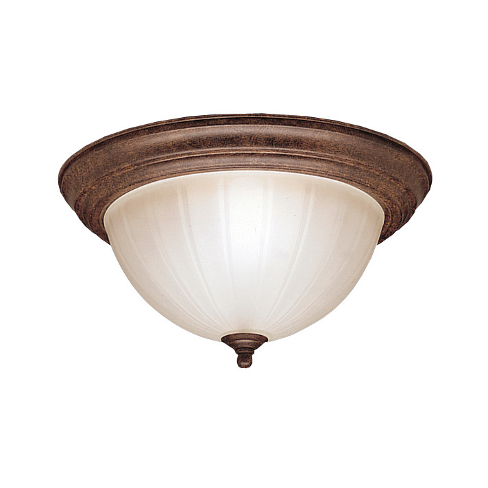 Kichler 8654 2 Light Flush Mount Indoor Ceiling Fixture Tannery Bronze Indoor Lighting Ceiling Fixtures Flush Mount
