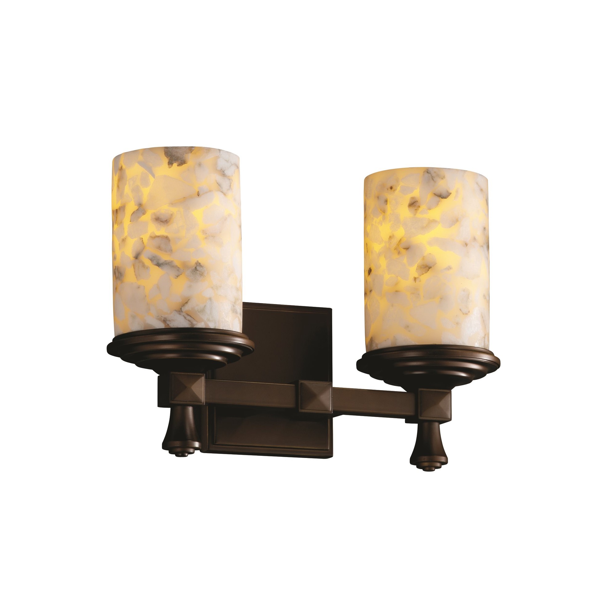 Deco 2-Light Bath Bar, Justice Design Group ALR-8532-10-DBRZ D5H46 (375298)