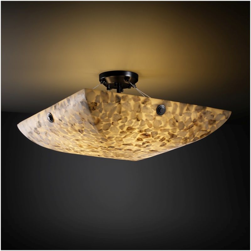 Justice Design Group ALR-9657-25-F6 Alabaster Rocks! 8 Light 48