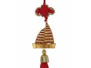 Golden Metal Sailing Boat Charm