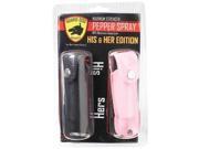 Pepper Spray,Key Ring,Black/Pink,0.5 Oz.