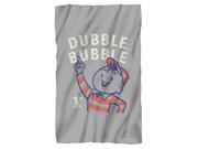 Dubble Bubble Pointing Fleece Blanket White 48x80