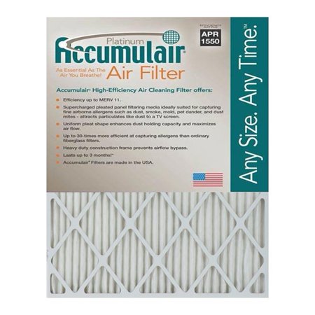 30x36x0.5 (29.5 X 35.5 X 0.5) Accumulair Diamond 1/2-Inch Filter (APR 1550)