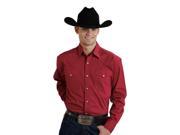Roper Western Shirt Mens Long Sleeve Snaps Xlt Red 03-001-0765-0242 Re