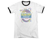Tootsie Roll Blow Pop Label Mens Adult Heather Ringer Shirt