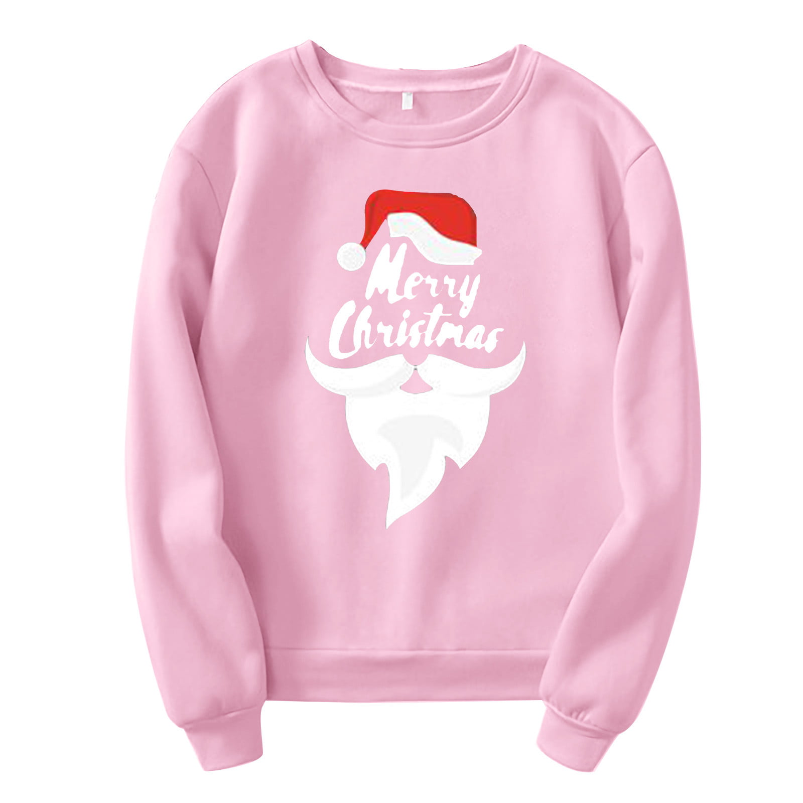 GWAABD Basic Crewneck Sweatshirt Ladies Long Sleeve Crew Neck Sweatshirt Fashion Print Casual Sweatshirt