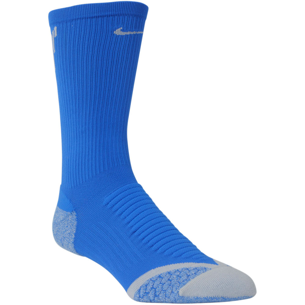Nike Mens Golf Elite Cushion Crew Socks Blue/grey 10-11.5