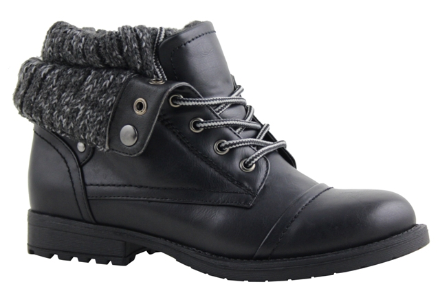 Grand Step 5674-02 Women Black Tractor Footwear Size - 6