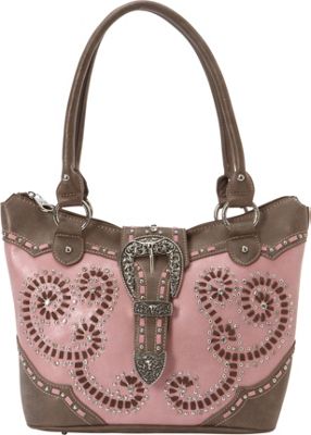Montana West Concealed Handgun Tote Pink - Montana West Manmade Handbags