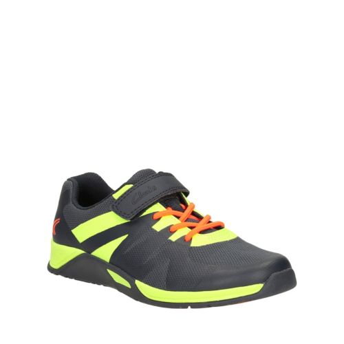 Clarks Boys Trace Step Inf in Navy Synthetic, 11.5 Wide