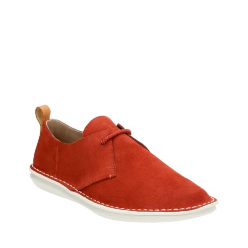 Clarks Mens Tamho Edge in Rust Suede, 7 Medium