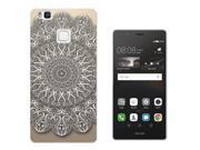 Huawei Ascend P9 Plus 5.5'' Gel Silicone Case All Edges Protection Cover 296 - Shabby Chic Eastern Art Lucky Charm