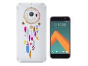 Htc 10 Gel Silicone Case All Edges Protection Cover C0780 - Beautiful Colourful Dream Catcher Feathers Lucky Charm