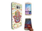 Samsung Galaxy S7 G930 360 Degree Case Protection Gel Silicone Cover 052 - Lucky Charm Floral Hamsa Hand Shabby Chic
