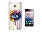Alcatel Pop 4s 5.5'' Gel Silicone Case All Edges Protection Cover C0367 - Watercolour Sexy Eye Trendy