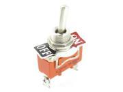 Spst on/off 2 Screw Terminals Momentary Toggle Switch Ac 250v 15a E-ten 1021
