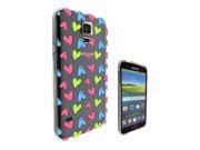 Samsung Galaxy S5 Gel Silicone Case All Edges Protection Cover C0659 - Colourful Love Hearts Pop Art Collage