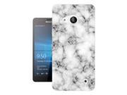 Microsoft Nokia Lumia 550 Gel Silicone Case All Edges Protection Cover 1229 - Novelty Marble Texture