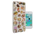 C0275 - Collage Food Ice Cream Cupcake Doughnut Mcaroon Waffle Peanut Butter Design Apple iPod Touch 6  Case Silicone Gel Cover