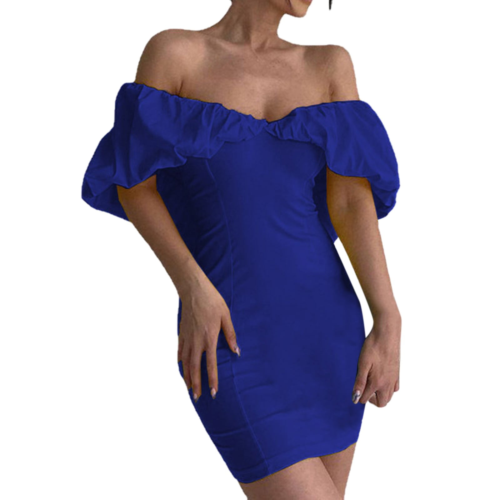 GWAABD Cute Dresses for Women Date Night and One Line Shoulder Bag Casual Dress