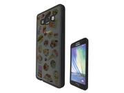 Samsung Galaxy A8  Gel Silicone Case All Edges Protection Cover C0275 - Collage Food Ice Cream Cupcake Doughnut Mcaroon Waffle Peanut Butter