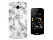 Lg K5 Gel Silicone Case All Edges Protection Cover 1229 - Novelty Fun Marble Texture
