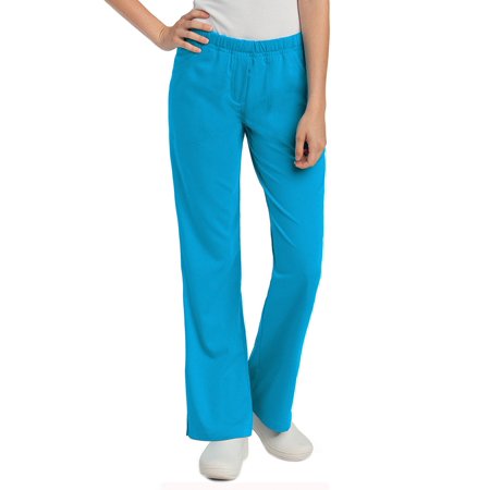 Urbane Women's Scrubs Bottoms WATERFALL - Waterfall Inset-Pocket Relaxed-Fit Scrub Pants - Women, Women's Tall, Petite & Plus