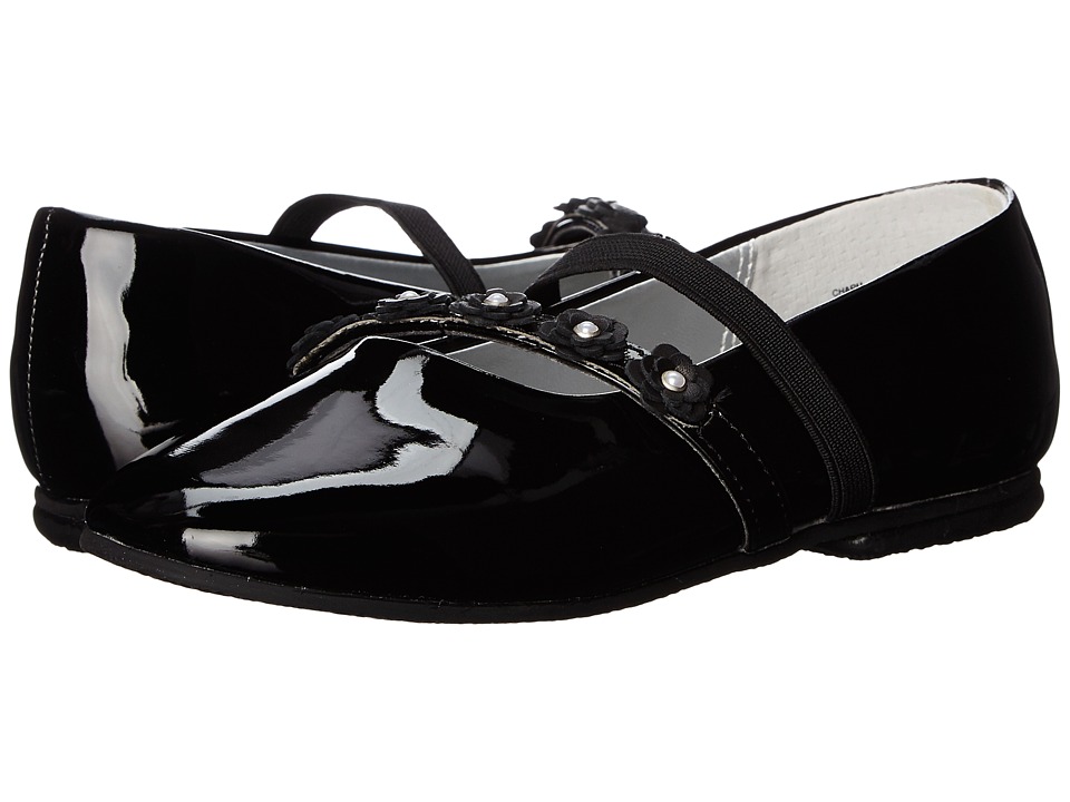 Jumping Jacks Kids - Balleto - Charm (toddler/little Kid/big Kid) (black Shiny) Girls Shoes