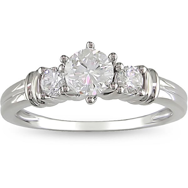 Miadora 14k White Gold 3/4ct Tdw Diamond Engagement Ring (g-h, I1-i2)