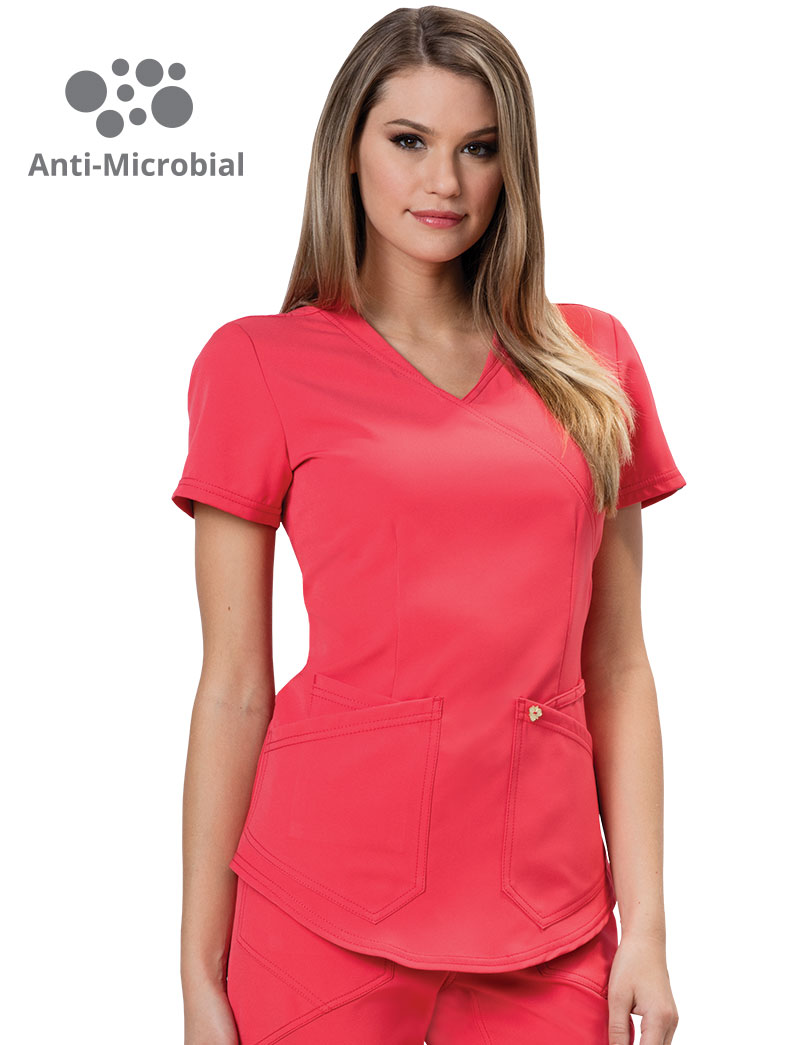Careisma Charming Mockwrap Top - Icy Coral - Large