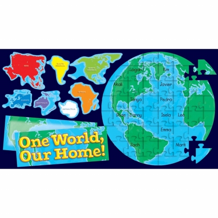 Teachers Friend 978-0-545-17743-6 Our Earth Puzzle Bulletin Board