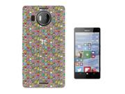 Microsoft Nokia Lumia 950 Xl Gel Silicone Case All Edges Protection Cover C0626 - Mini Multi Fast Food Collage Burgers Fries Soda Pop Candy Taco Cupca