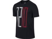Jordan Men's Nike Aj Retro Xi 72-10 T-shirt-black-xl