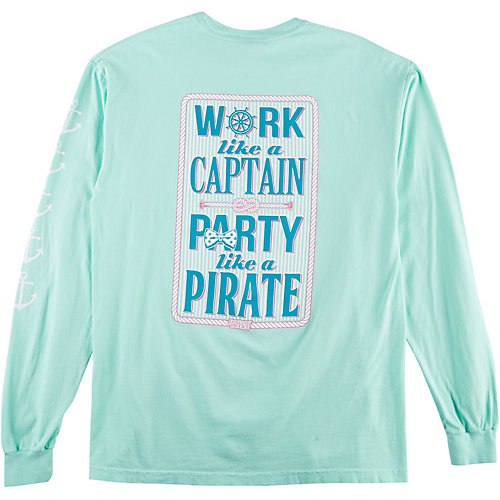 Jadelynn Brooke Juniors Like a Pirate T-shirt-large,mint Green/multi