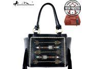 Mw358g-8306 Montana West Fringe Collection Concealed Handgun Tote -black