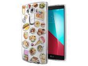 Lg G4 Gel Silicone Case All Edges Protection Cover C0275 - Collage Food Ice Cream Cupcake Doughnut Mcaroon Waffle Peanut Butter