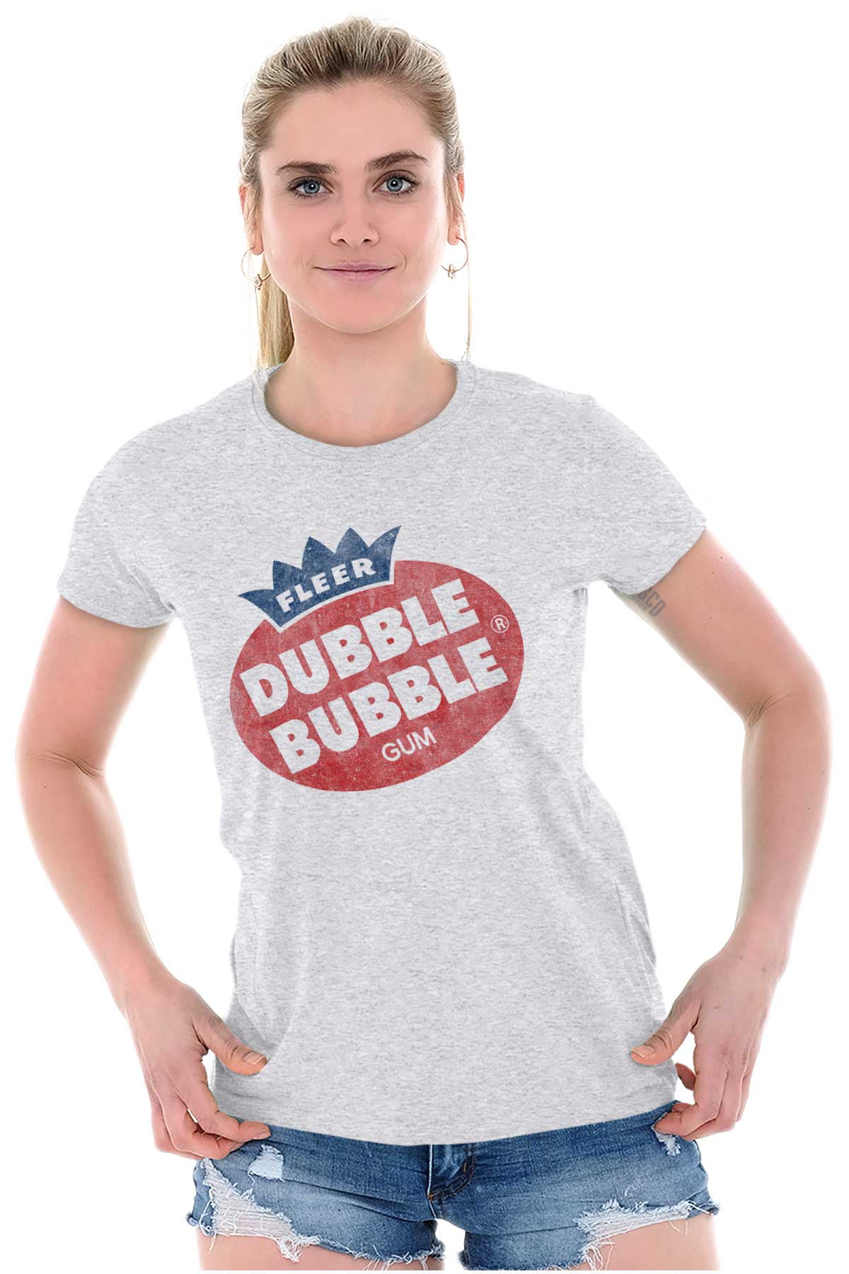 Retro Vintage Dubble Bubble Gum Logo Women S T Shirt Ladies Tee Brisco Brands S