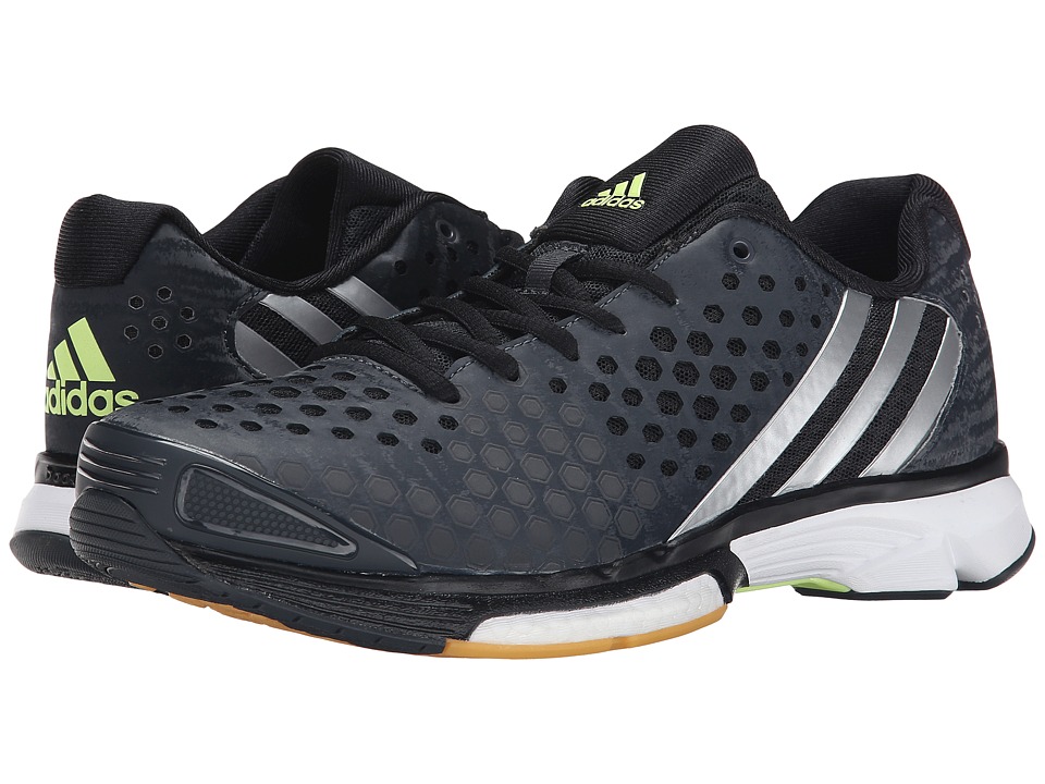 Adidas - Volley Response Boost (dark Grey/tech Silver/frozen Yellow) Women's Volleyball Shoes