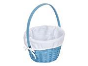 Blue Easter Basket with White Mini Waffle Liner