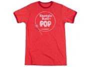 Tootsie Roll Tootsie Roll Pop Logo Mens Adult Heather Ringer Shirt