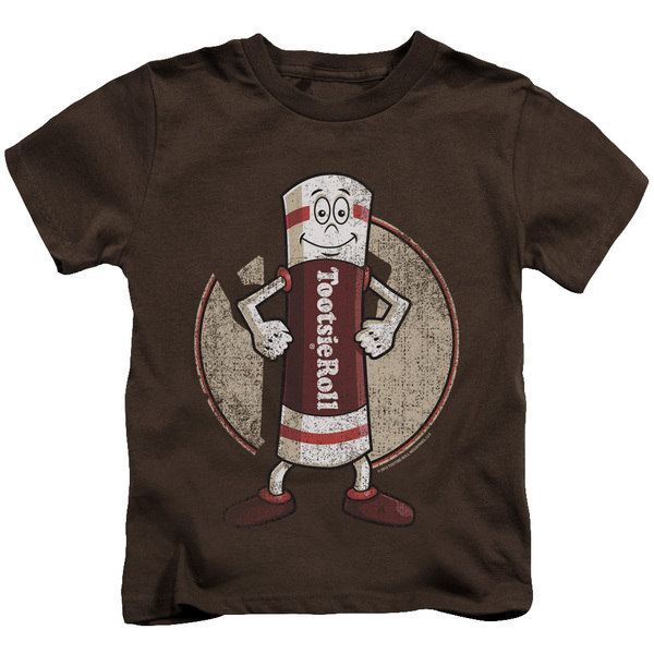 Tootsie Roll/tootsie Man Short Sleeve Juvenile Graphic T-shirt in Coffee