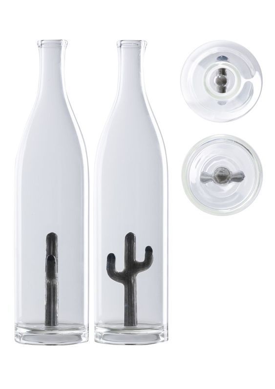 Cactus Bottle (opaline Grey Cactus)
