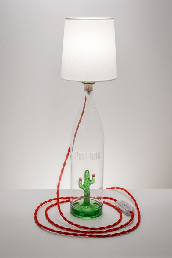 Cactus Bottle Lamp
