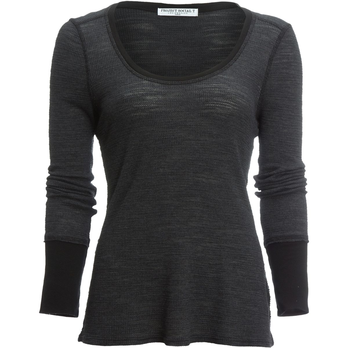 Project Social T Promo Thermal Shirt - Women's Black, L