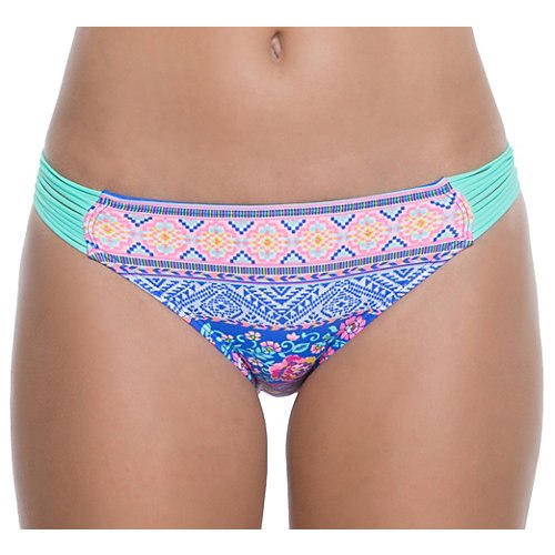 Malibu Dream Girls Juniors Mayan Swim Bottoms-large,mint Green/multi