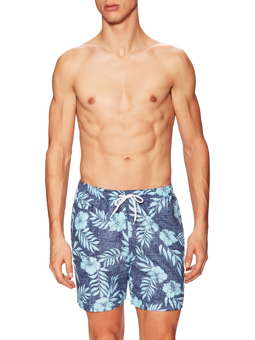 7 San O Volley Floral Swim Trunks