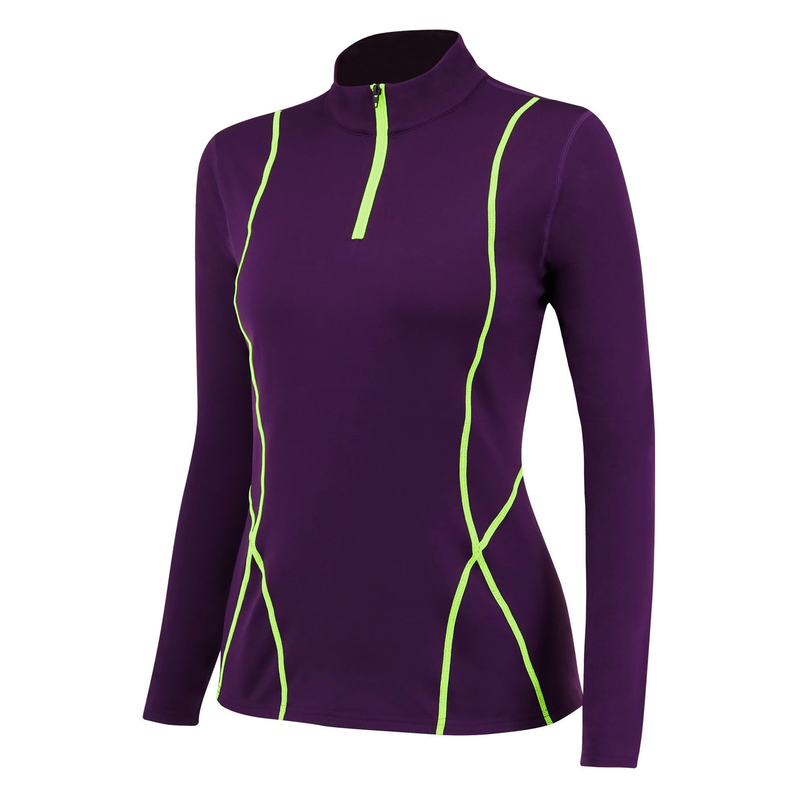 GWAABD Pullover for Women Winter Plush Fitness Running Yoga Suit Long Sleeve Elastic Tight Stand Collar Sports Sweatshirt Top