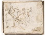 Figures Poster Print by Attributed to Francesco Allegrini (Italian  Cantiano 1615/20 �after 1679 Gubbio ) (18 X 24)