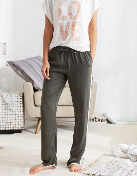 Aerie Satin Track Pant