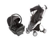 Quinny Zapp Xtra Stroller with Mico Max 30 Infant Car Seat - Rocking Black/devoted Black